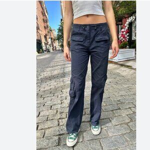 Brandy Melville Kim Cargo Pants Blue